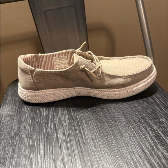 BOBS from Skechers Women's Beige Canvas Sneakers - Picture 3 of 9